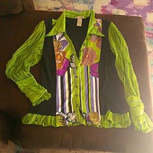 Inndochine women's blouse,  size Large